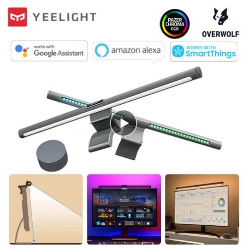 [2021 Q.TẾ] ĐÈN TREO MÀN HÌNH YEELIGHT PRO YLTD003 - Bảo vệ mắt - Điều chỉnh màu RGB - Hỗ trợ Razer Chroma và OverWolf