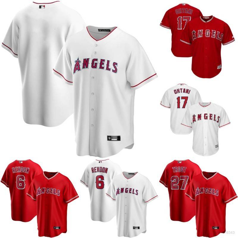 Áo bóng chày thể thao đội Los Angeles Angels mbl