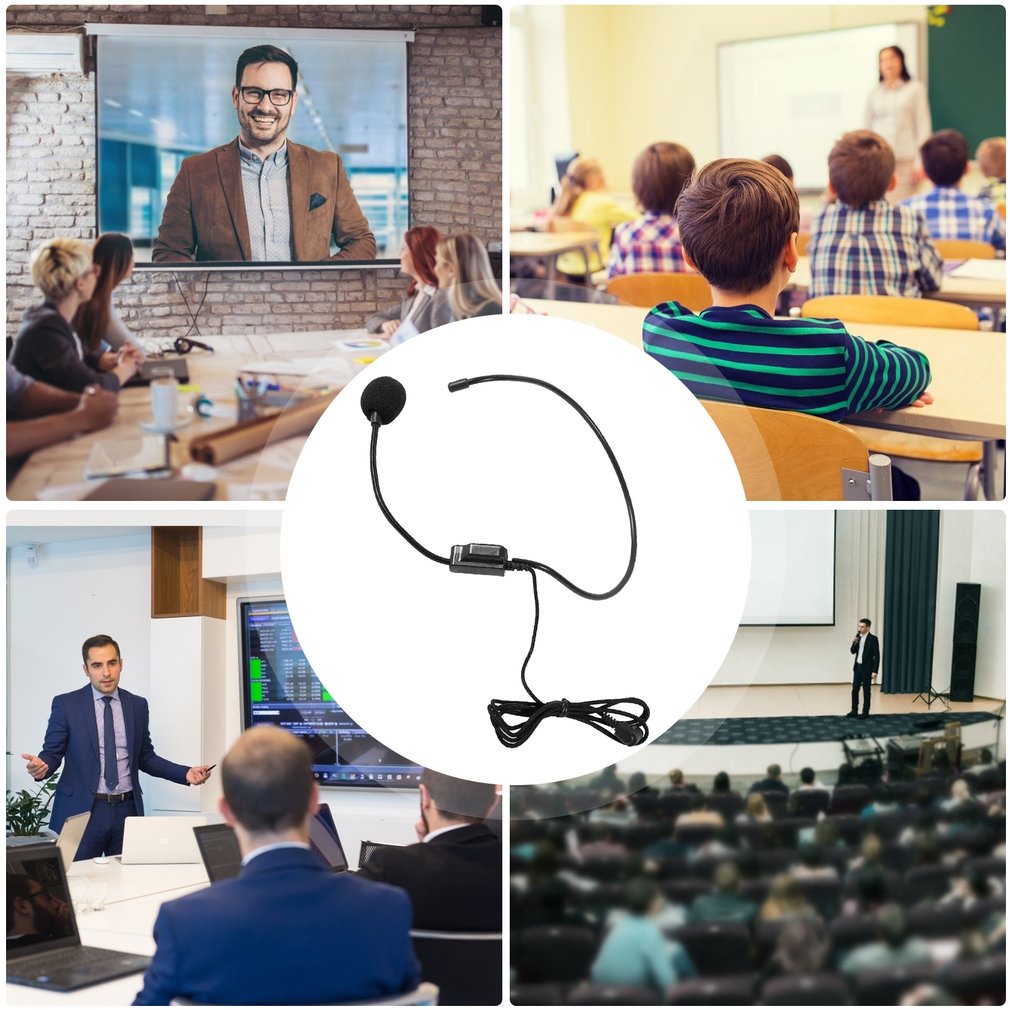 Tai nghe có dây và micro phóng đại giọng nói chuyên dụng