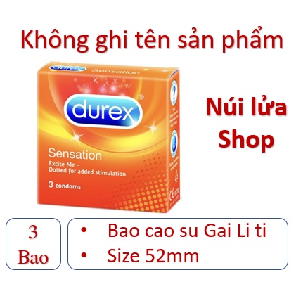 Bao cao su có GAI NHỎ li ti Durex SENSATION