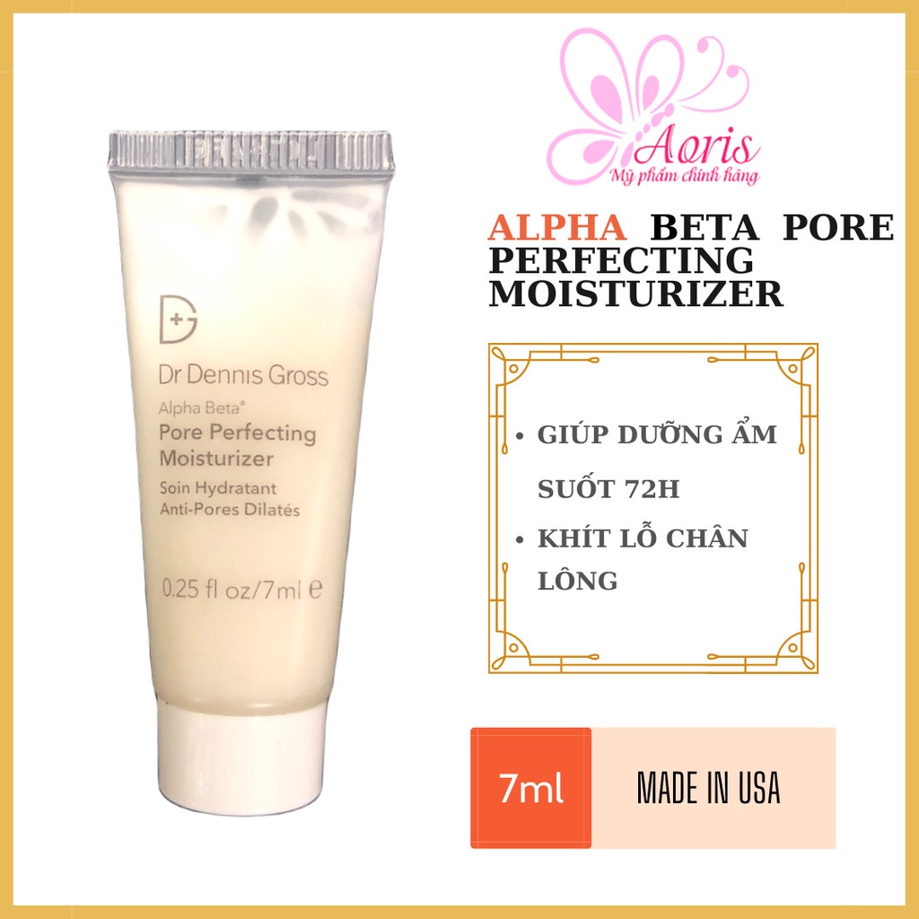 Kem Dưỡng Ẩm Se Khít Lỗ Chân Lông Dr Dennis Gross Pore Perfecting Moisturizer 7ml