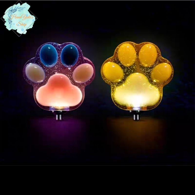 Khuôn bàn chân mèo 4 mẫu tiện dụng làm móc khóa đèn led/shaker/decor/hộp trong Thủ Công: Resin/ Jesmonite/ Nến....