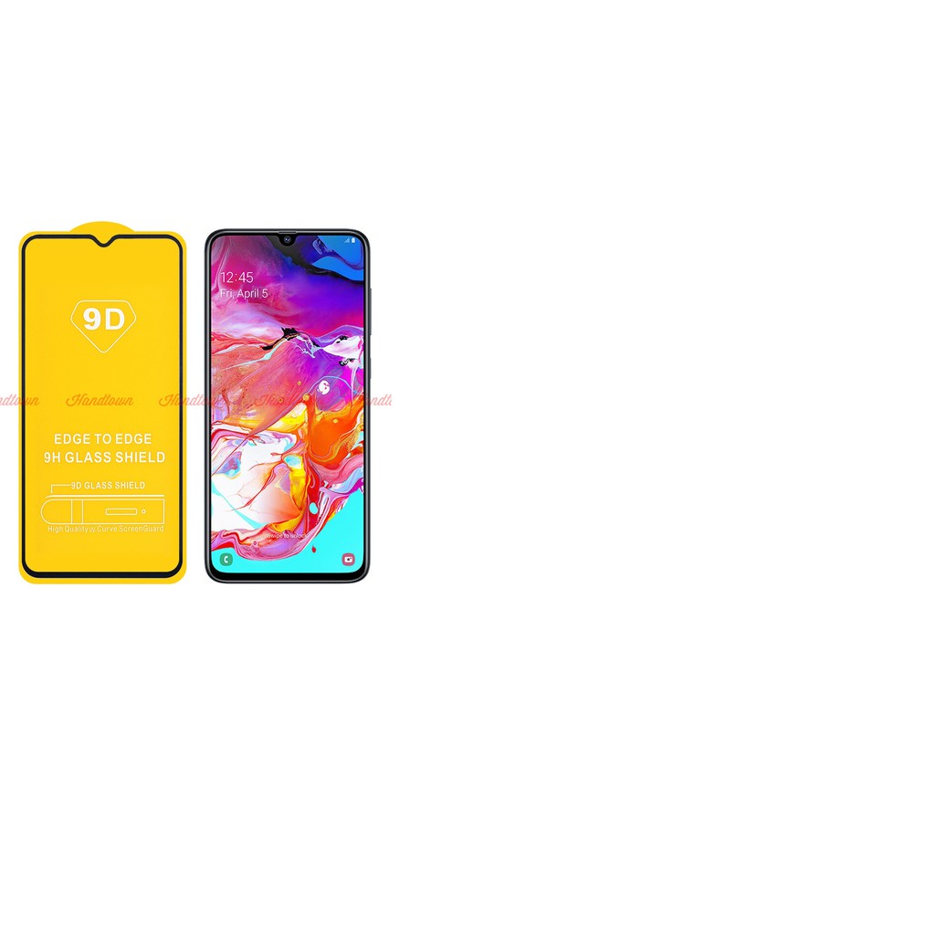 Kính cường lực 9D cho điện thoại Samsung A70, Samsung A71, Samsung A80 hàng 9D Full màn hình ôm sát viền máy