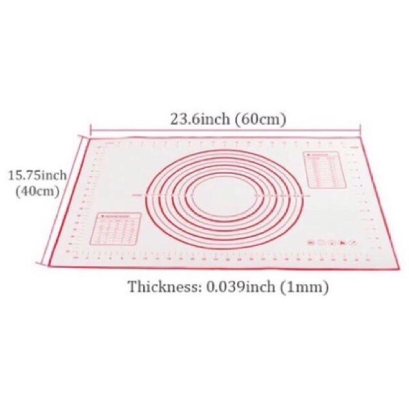 Tấm nhào bột sợi thuỷ tinh 60 x 40 cm