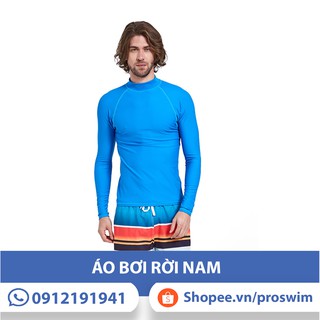 Áo Bơi Dài Tay Nam Xanh Dương