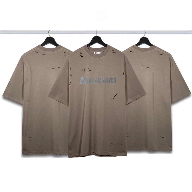 Áo Thun Cotton Tay Ngắn In Họa Tiết BB Torn Thời Trang Dành Cho Nam Nữ