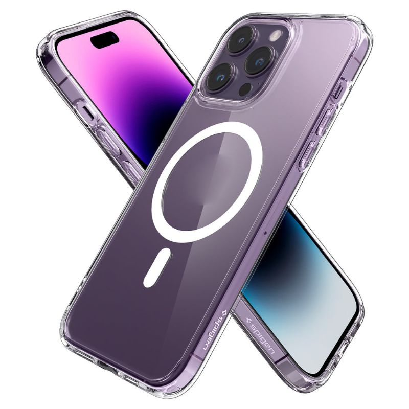 ỐP LƯNG SPIGEN CRYSTAL HYBRID MAGFIT 14 PROMAX 14 PLUS 14 PRO 14