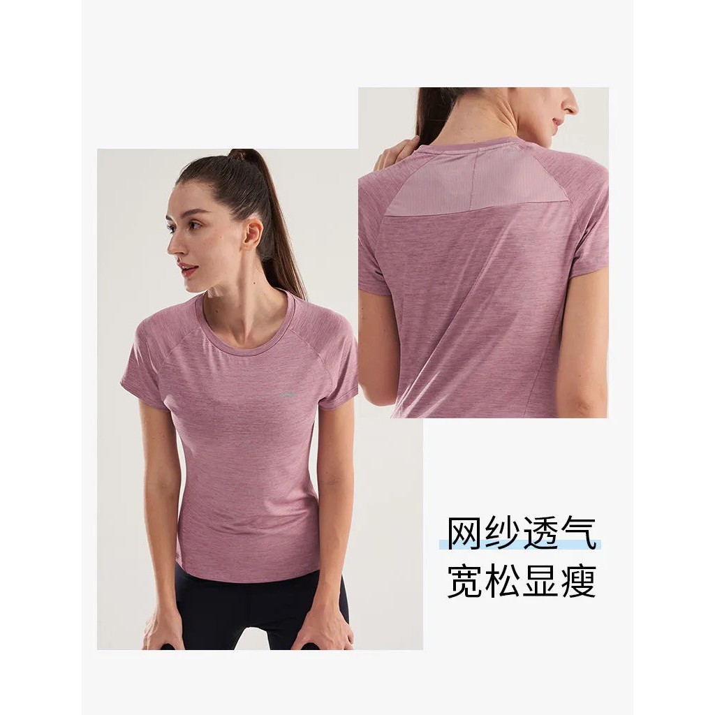 Áo thể thao nữ Lining tập luyện new ATSP348 đen