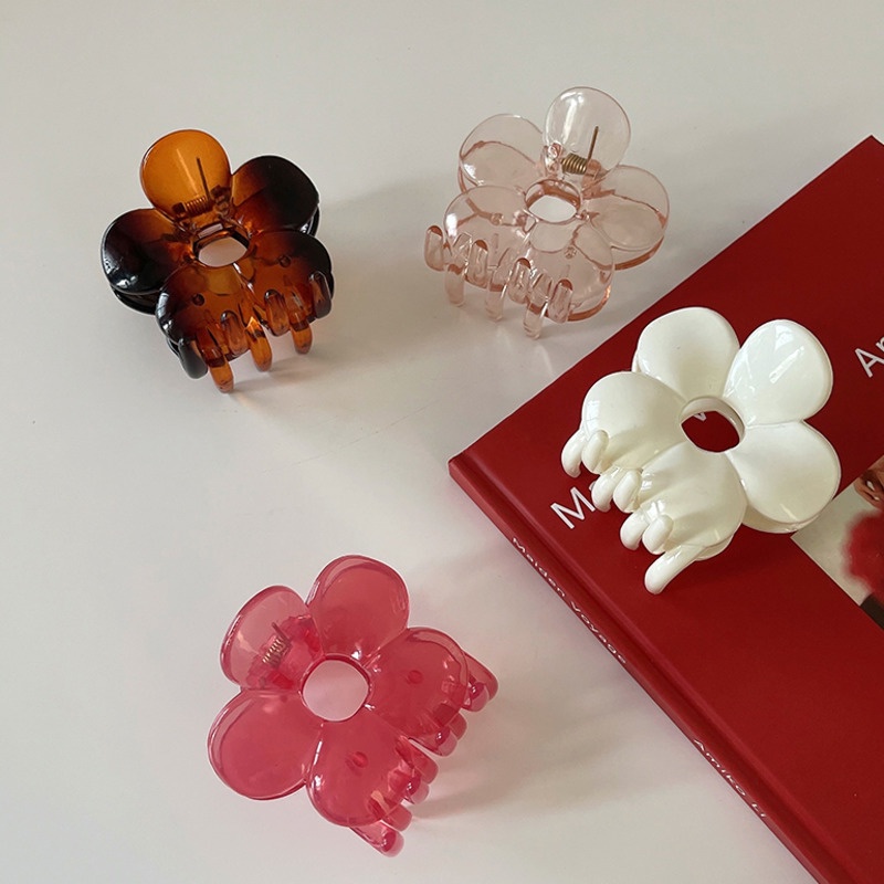 Kẹp Tóc Hình Hoa Thiết Kế Đơn Giản Thời Trang Cho Nữ