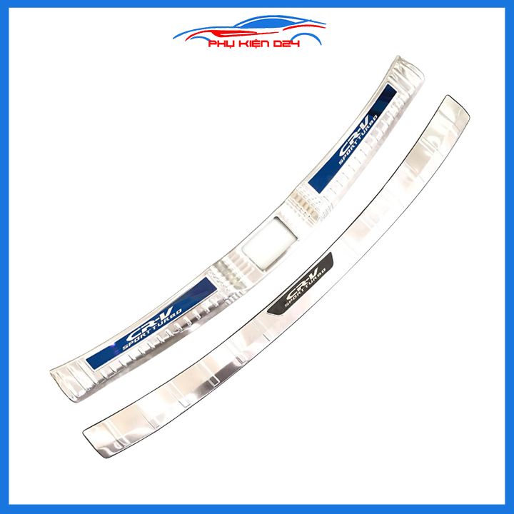 Ốp chống trầy cốp CRV, CR-V 2017-2018-2019-2020-2021-2022 inox sáng bóng bảo vệ xe chống va đập