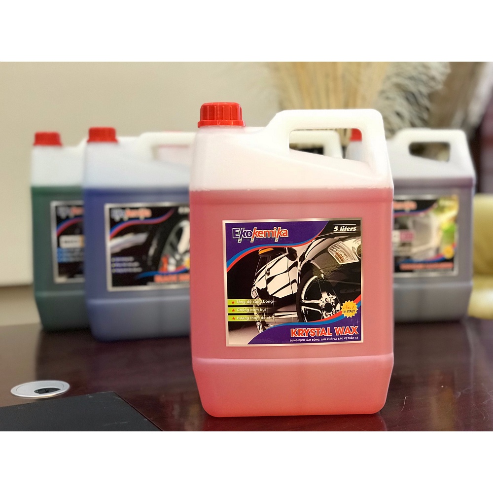 Dung dịch làm bóng, làm khô và bảo vệ thân xe EKOKEMIKA KRYSTAL WAX can 5L