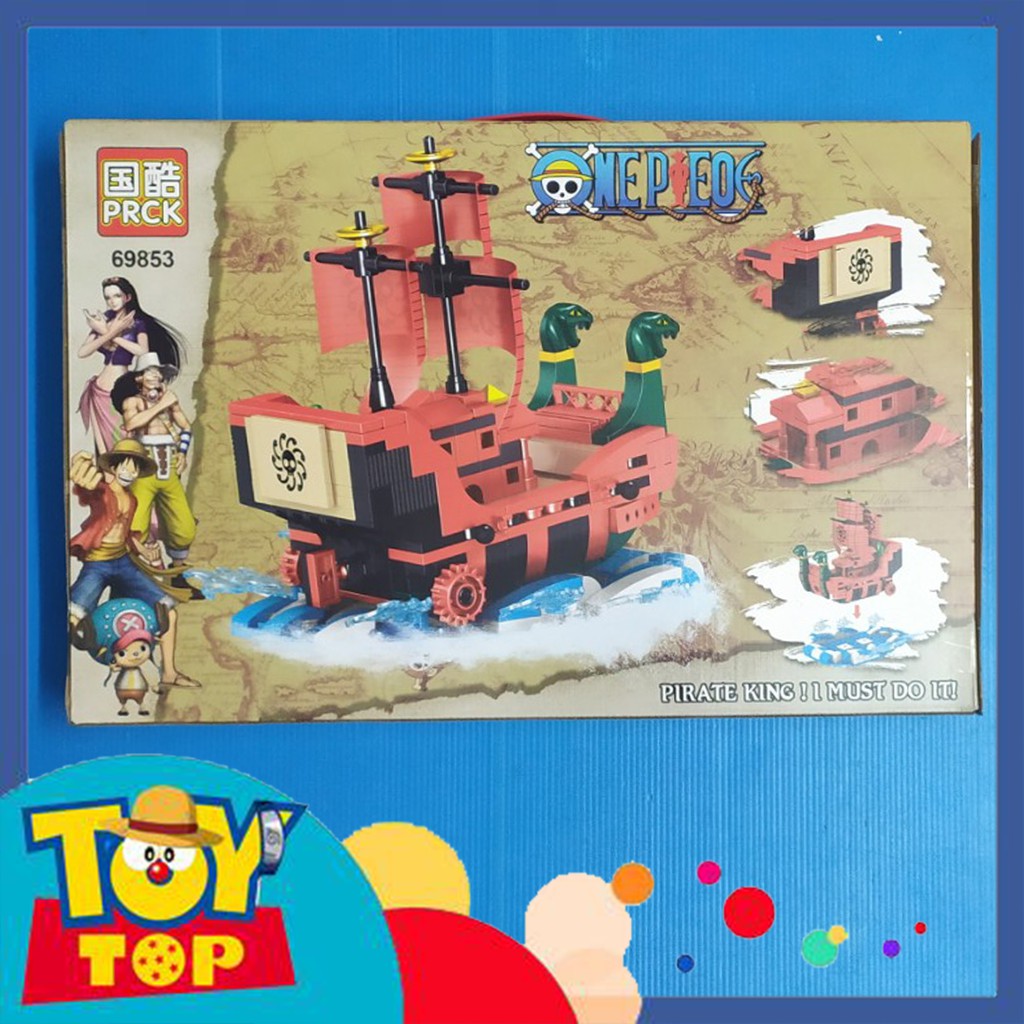 Lắp ráp xếp hình non - lego One Piece : Tàu thuyền của Boa Hancock NINE SNAKE PIRATE SHIP PRCK 69853