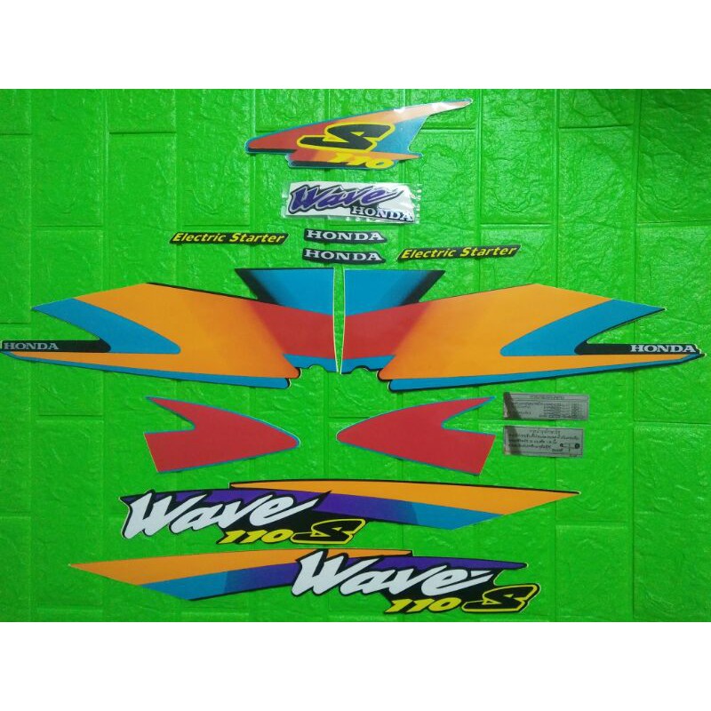 Trọn bộ tem Wavee 2001 Thái màu xanh đen tem 3 lớp New