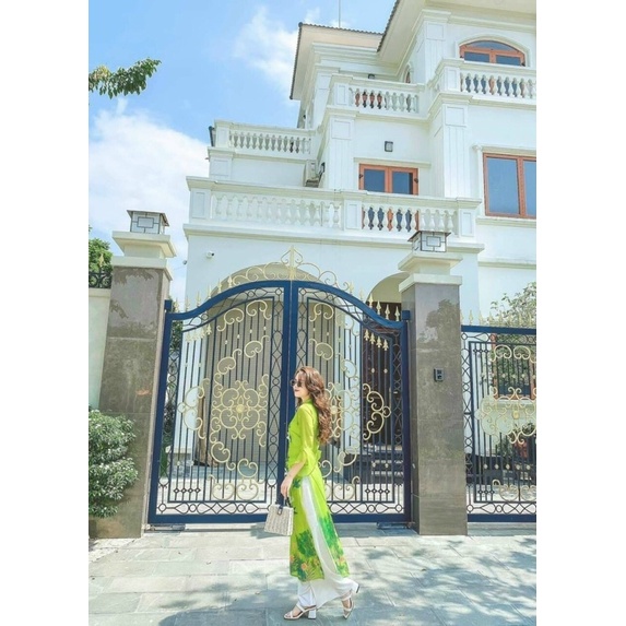 Áo dài cách tân 4 tà organza Chúc Hạ tiểu thư thời thượng thời trang thiết kế áo dài nữ 2022