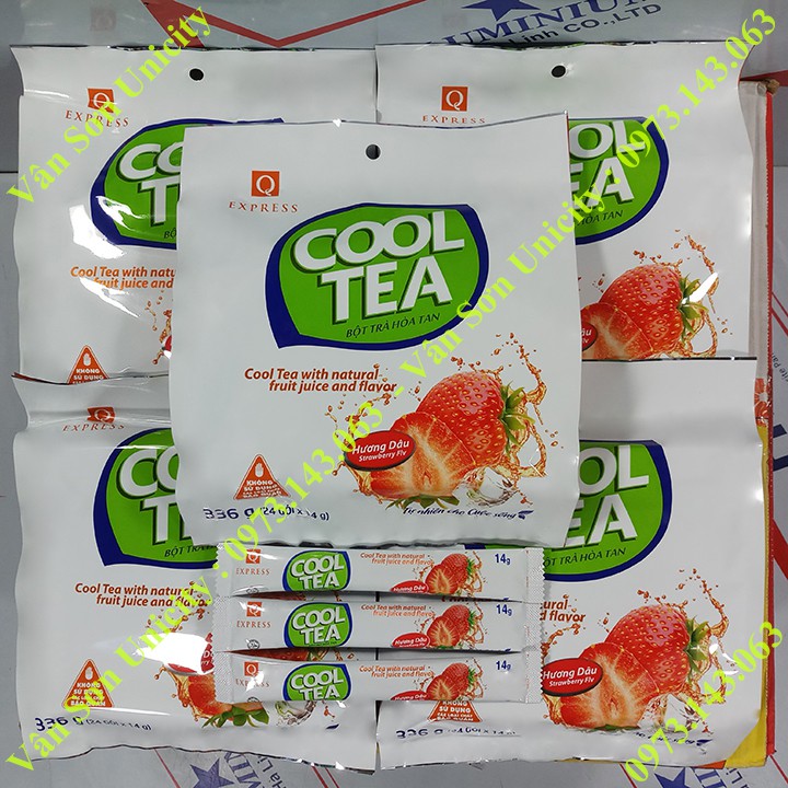 05 bịch Trà Dâu Trần Quang 336g (24 gói dài * 14g)