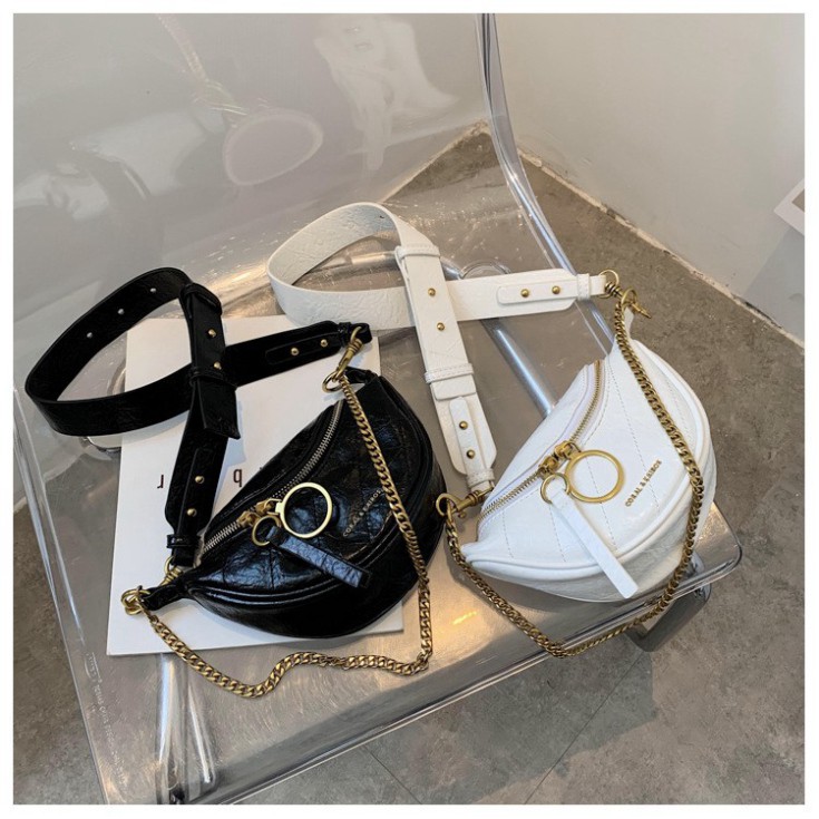 Túi bao tử đeo chéo trước ngực Cnk khóa tròn da PU siêu mềm DC07 túi đeo chéo TX Quảng Châu cao cấp | BigBuy360 - bigbuy360.vn