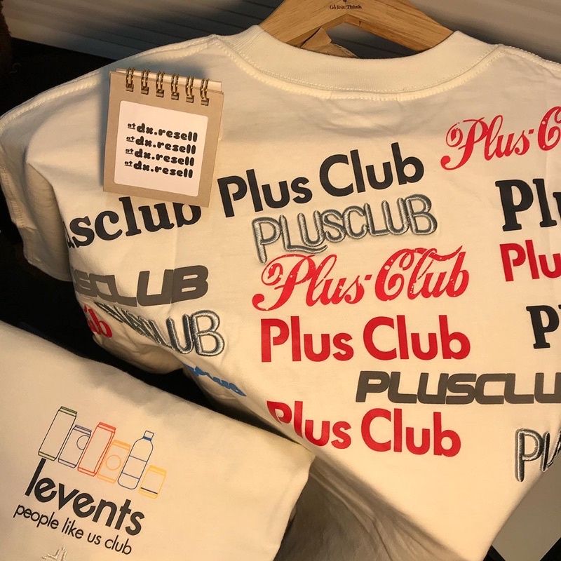 ÁO THUN LEVENTS SOFT DRINK PLUSCLUB/ Cream