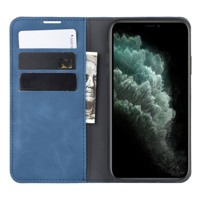 ốp iPhone 11 Case 7 8 Plus XR X XS 11 Pro Max Flip Cover Wallet Skin Feel Leather Card Slots TPU Bumper Bao Da Gập lưng