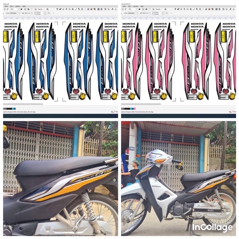 Tem Giả Zin Wave 50/100/110 Mẫu Mới 2020 Tem 3 Lớp Chống Nước