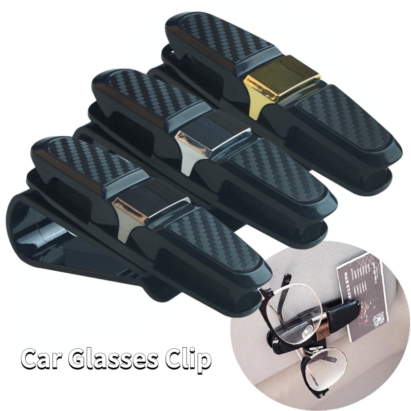 Giá Đỡ Mắt Kính/Kính Mát Xoay 180 Độ Bằng Sợi Carbon Cho Xe Hơi