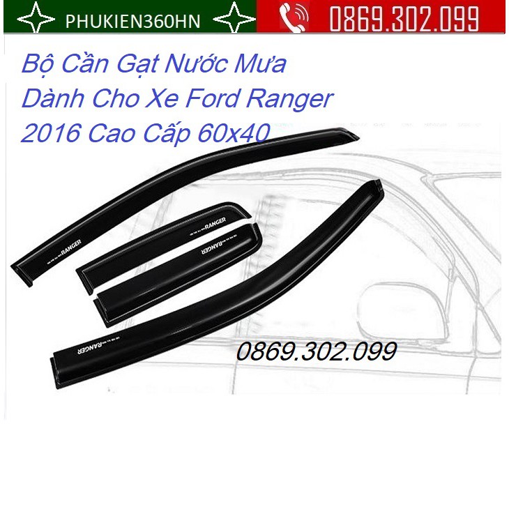 Bộ Cần Gạt Nước Mưa Dành Cho Xe Ford Ranger 2016 Cao Cấp 60x40