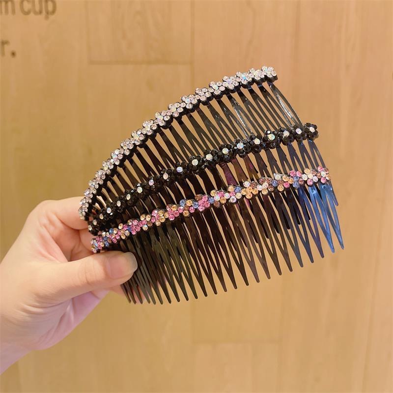Lược cài tóc đính đá phong cách Hàn Quốc thời trang