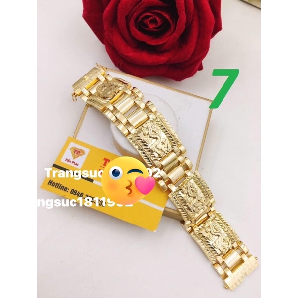 lắc tay nam mạ vàng