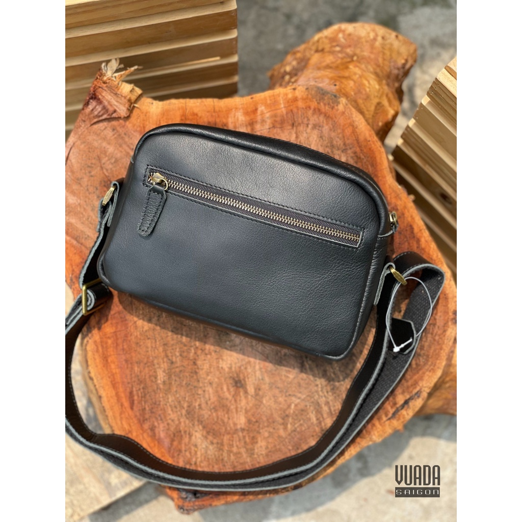 TÚI DA ĐEO CHÉO DÁNG NGANG DA BÒ MỀM MẠI DB167