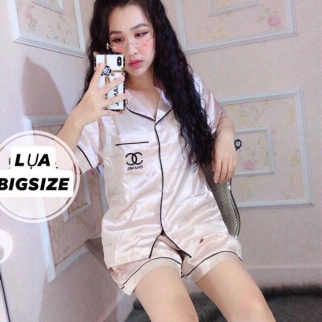 Bộ pijama Lụa BIGSIZE 45-65kg cộc đùi