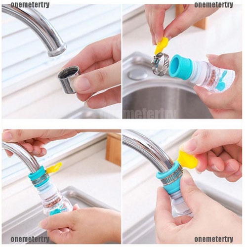 Đầu lọc nước vòi xoay 360 độ siêu tiên lợi đem lại nguồn nước tinh khiết thu gọn 8cm kéo dài 17cm