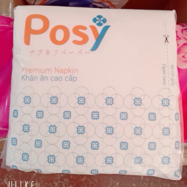 Giấy ăn Posy cao cấp 100 tờ 1 lớp