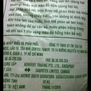PHÂN BÓN KALI CADANA 2KG