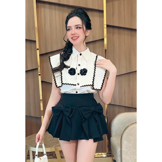 BIGSIZE Sét thủy thủ viền ren 50-90kg