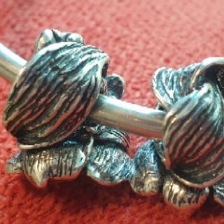 Charm bạc 925 hoa lan