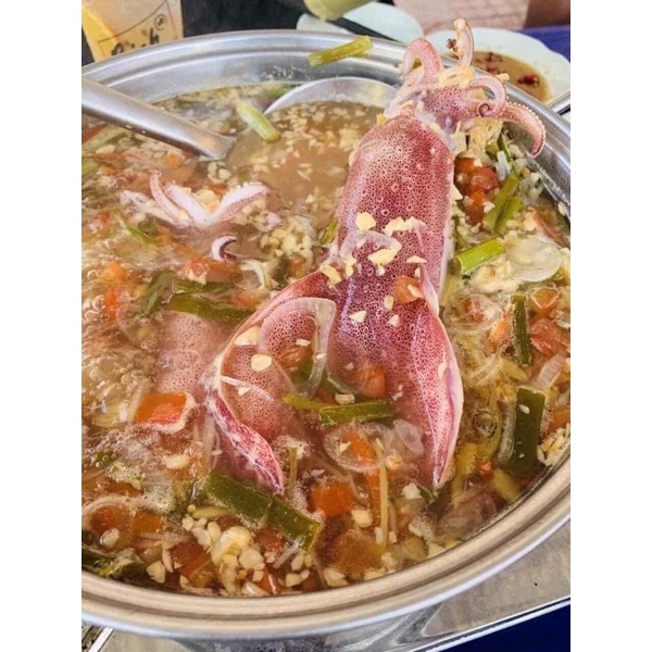 [HỎA TỐC SG] Mực ống tươi lớn Phan Thiết Vũng Tàu hấp gừng nướng nấu lẩu siêu ngon - 1kg