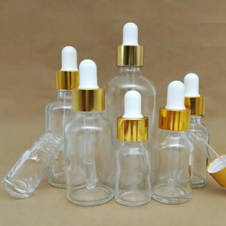 [5ml/10ml] Lọ đựng tinh dầu bóp giọt khoen vàng chiết mỹ phẩm