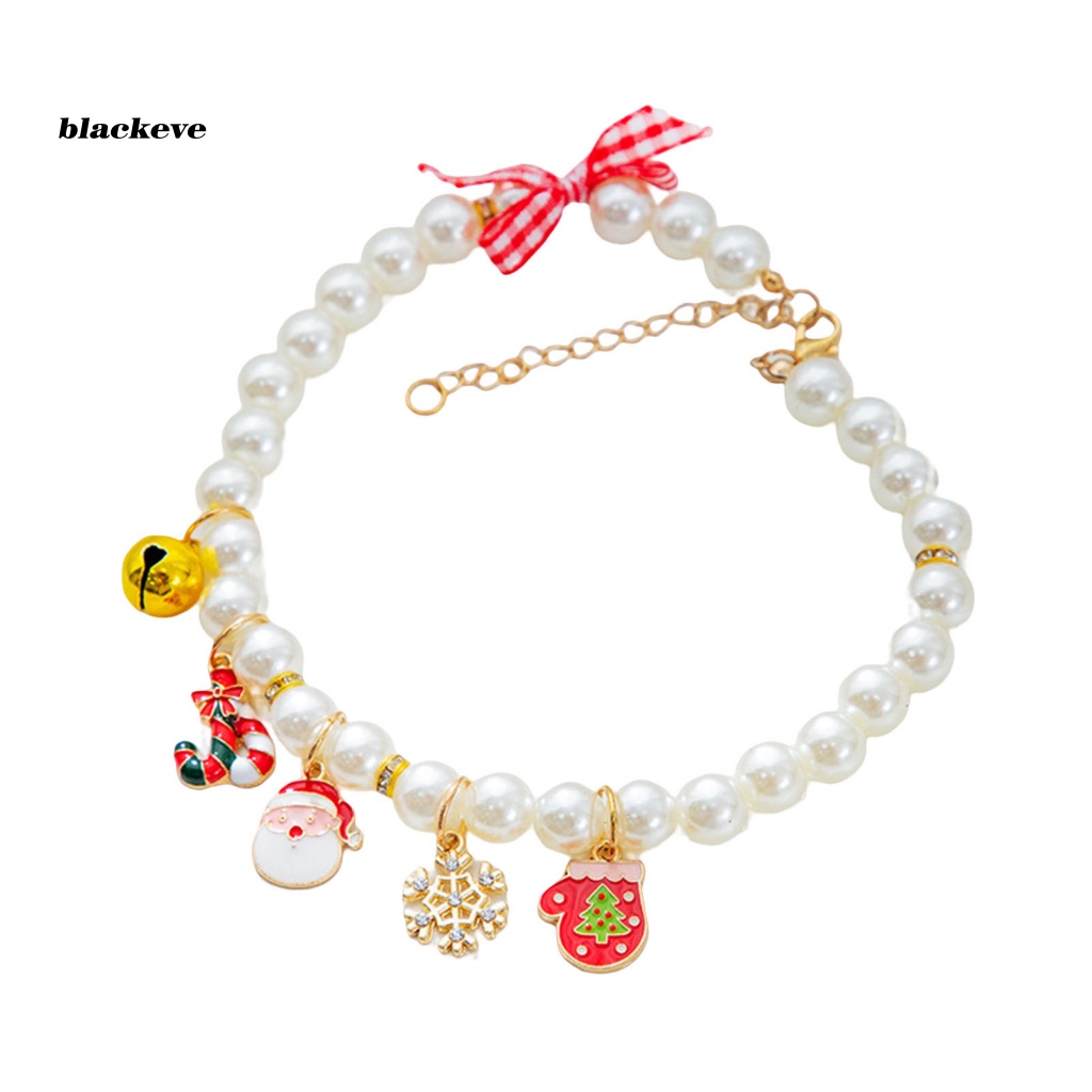 Vòng Cổ Ngọc Trai Nhân Tạo Phối Mặt Hoạt Hình Dễ Thương Cho Thú Cưng