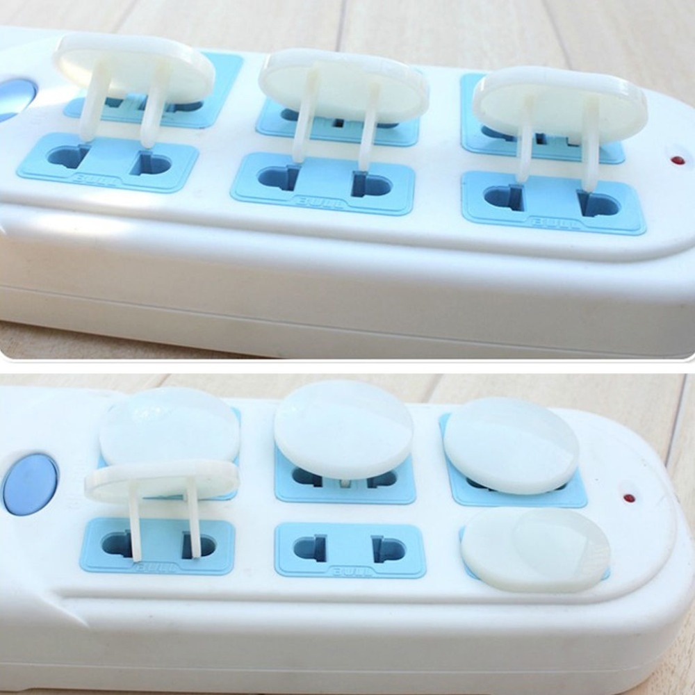 Set 20 Lưới Bọc Ổ Cắm Điện 2 / 3 Lỗ Bảo Vệ An Toàn Cho Bé