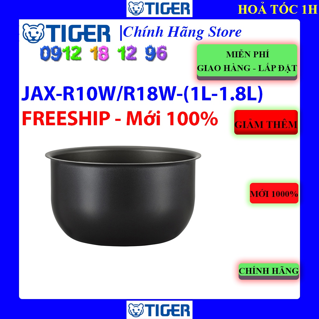 [Mã ELHAMS5 giảm 6% đơn 300K] Nồi cơm điện Tiger JAX-R10W 1 lít - Tiger JAX-R18W 1.8 lít - Chính hãng - Nhật Bản