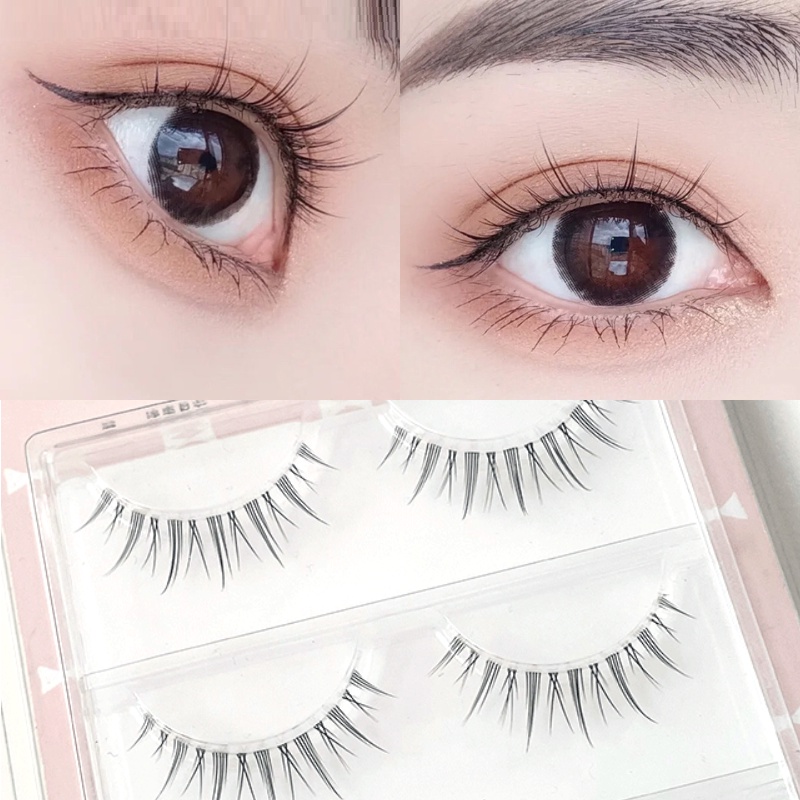 Set 3 Cặp Lông Mi Giả 3D Mềm Trong Suốt Tự Nhiên Dành Cho Nối Mi