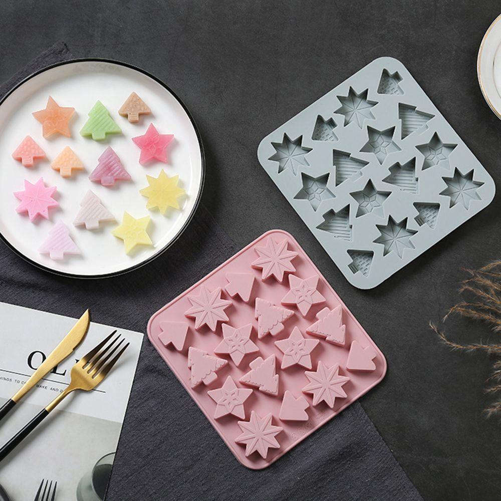 WTTLE Khuôn Silicone Làm Xà Phòng / Sô Cô La Hình Cây Bông Tuyết Xinh Xắn