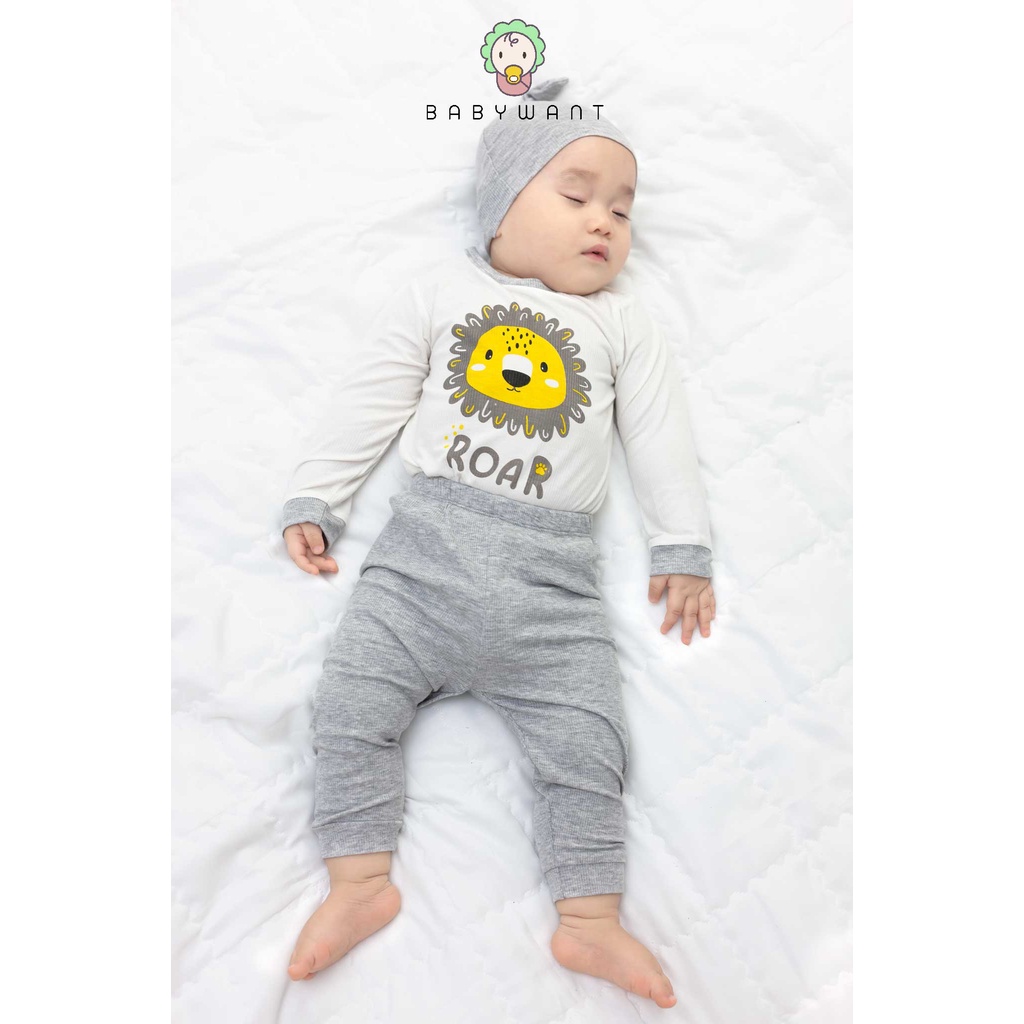 Bộ quần áo nằm phòng điều hòa cho bé từ 7 đến 19kg Roar
