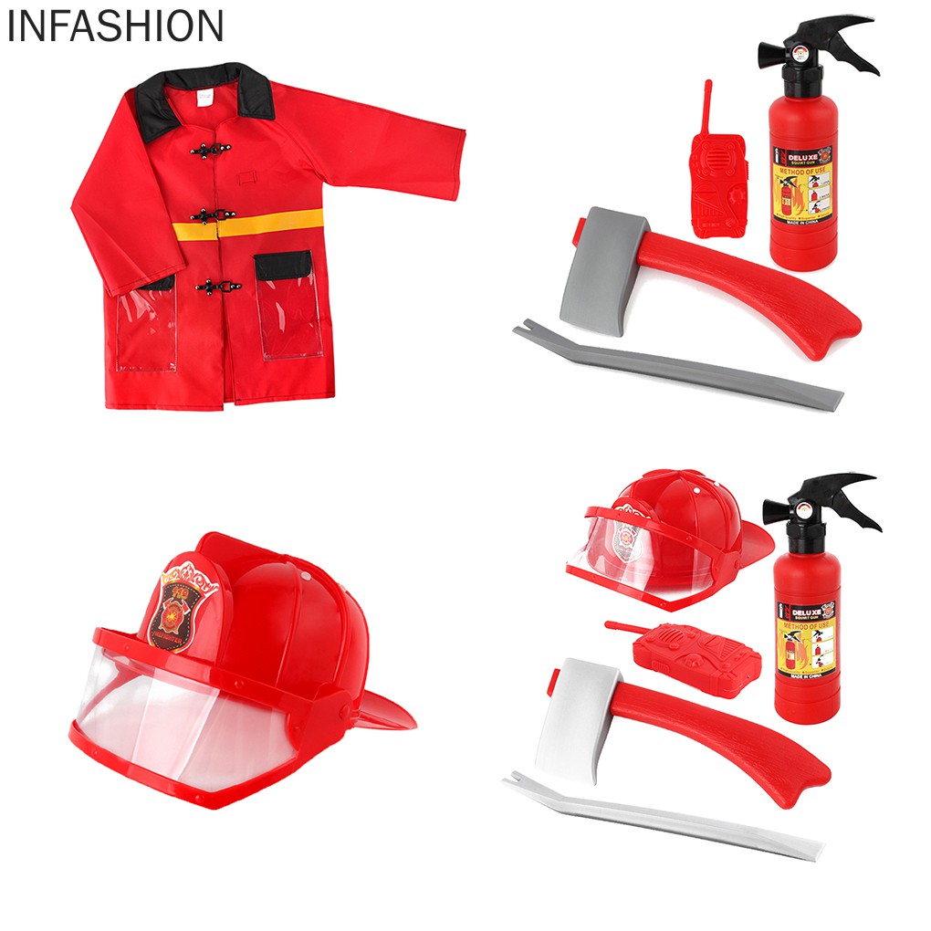 Bộ trang phục hóa thân lính cứu hỏa dễ thương cho bé
