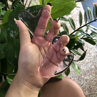 Đá massage Trong suốt-Hình tim