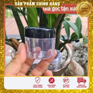 Hủ nhựa trong 30g nắp đen/trong - hủ đựng kem - hủ đựng mỹ phẩm