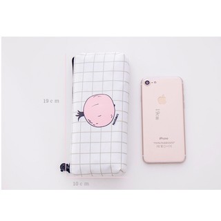 Hộp bút vải trái đào