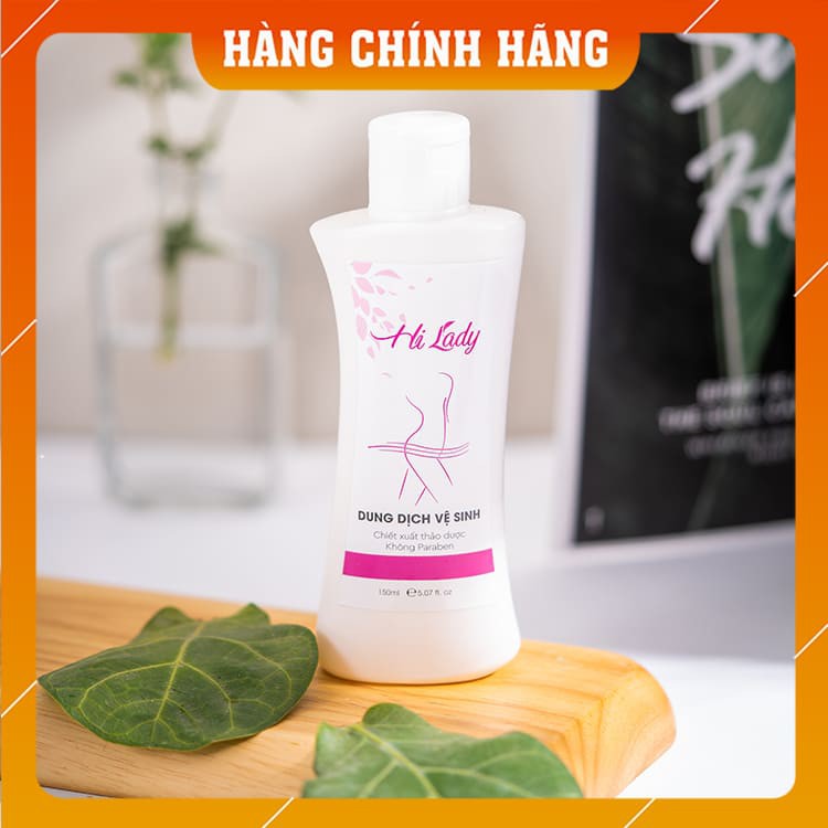 COMBO 2 hộp Dung Dịch Vệ Sinh HI LADY - Giúp làm sạch, kháng khuẩn và ngăn ngừa viêm nhiễm, nấm ngứa - Hộp 150ml