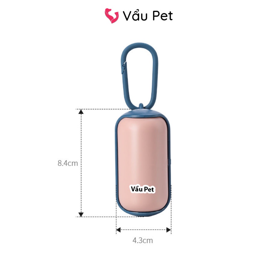 Hộp Đựng Túi Hót Phân Cho Chó Mèo (TẶNG KÈM 1 CUỘN TÚI) Vẩu Pet Shop