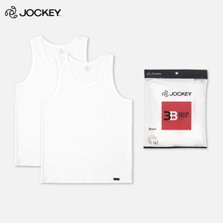  Combo 02 Áo Thun Ba Lỗ Nam Jockey Cotton Màu Trắng - JHMT4477-62