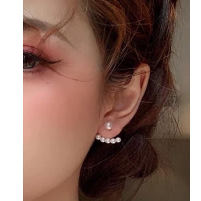 Bông tai Điệu Đà 2 tầng Bạc mix Trai. Điểm nhấn xinh xắn sang chảnh, lôi quấn cho các chị em Mainomi Shop Bạc Xinh